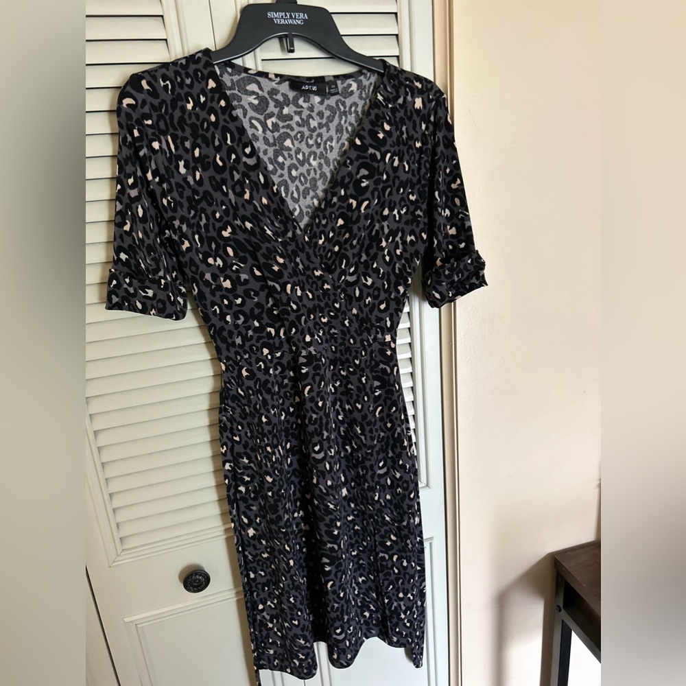 APT. 9 Leopard Print Dress with Belt